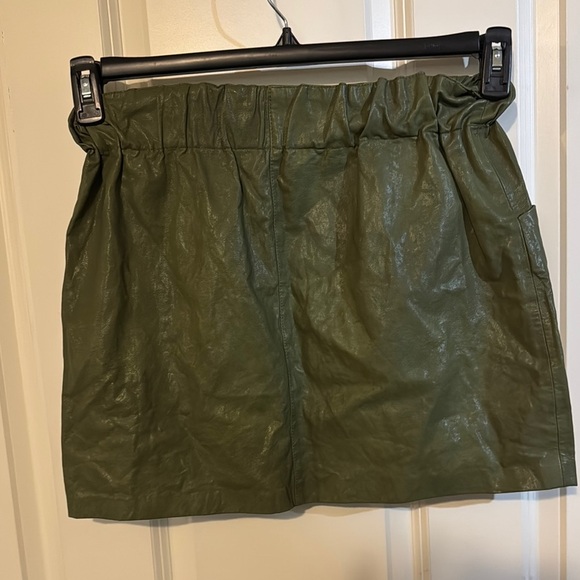 Zara Green Mini Pencil Skirt Casual - Picture 3 of 4